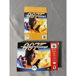 World Is Not Enough (Nintendo 64, 2000) No Game Box And Manual Only‎